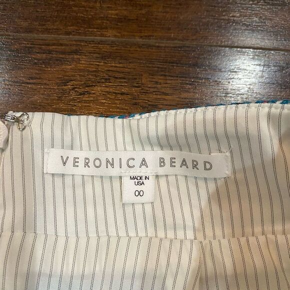 Veronica Beard Arezzo houndstooth lined skirt - Picture 9 of 10